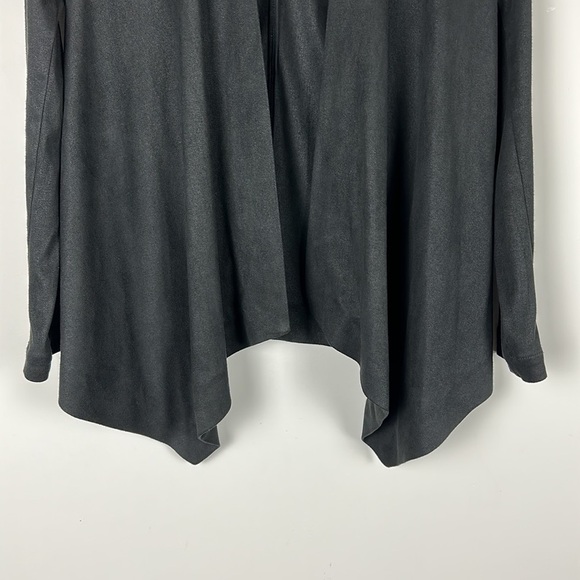 The Kooples Open Faux Suede Cardigan Jacket size EU 34 black - Picture 3 of 10
